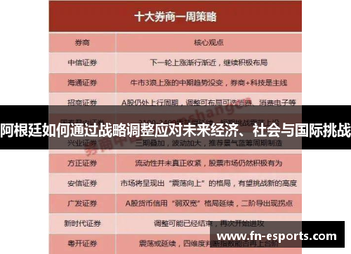 阿根廷如何通过战略调整应对未来经济、社会与国际挑战